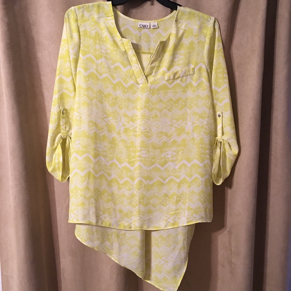 Cato sheer/nylon top Sz Large
